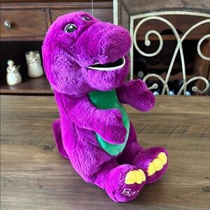 VTG 1992 Barney The Dinosaur 13 inches Plush Stuffed Animal